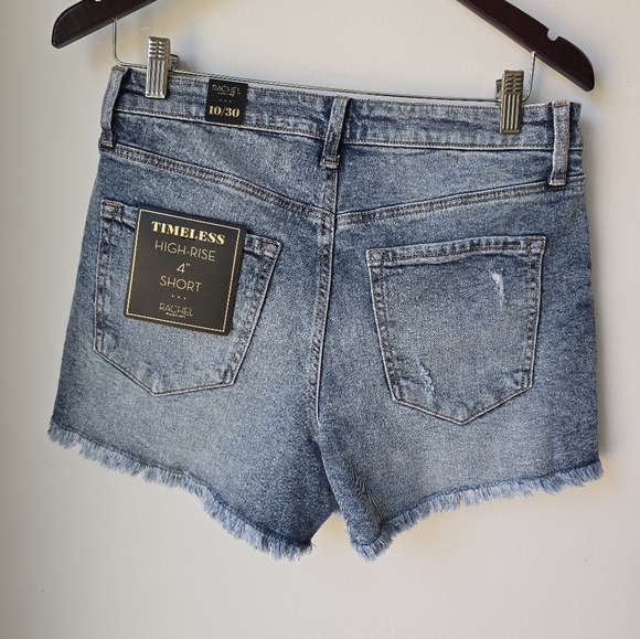 Rachel Rachel Roy High Rise Distressed Jean Denim Shorts Size 10 M - Picture 5 of 7